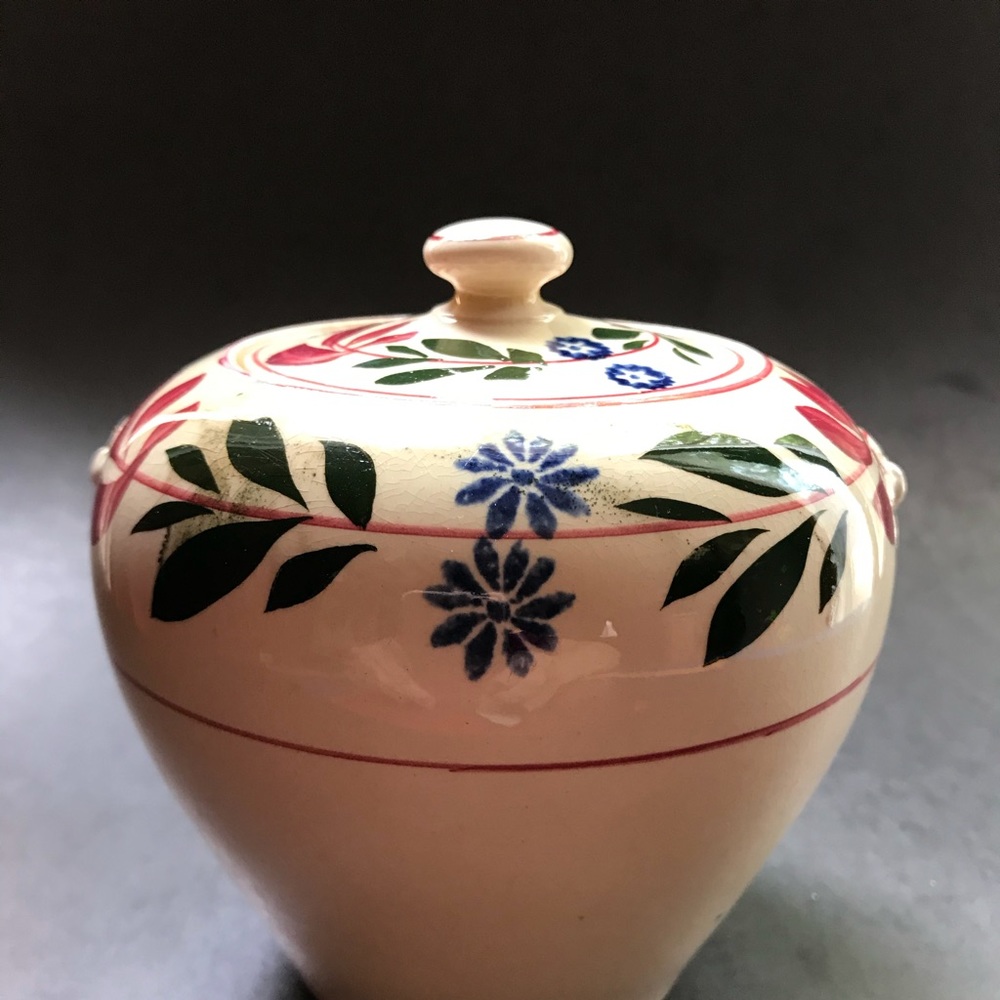 Titian Ware Alcazar Adams VINTAGE Covered Canister